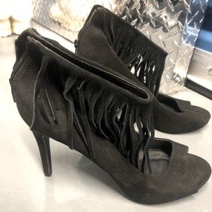 Fancy suede heels